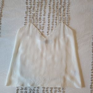 Ralph Lauren Size 12 V-Neck 100% Silk Sleeveless Blouse